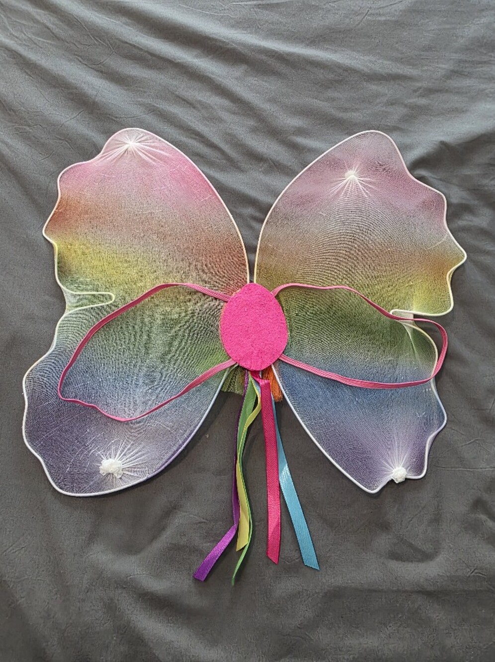 Spirit Halloween Rainbow Fairy Costume Toddler Girls Size 3T-4T Complete Set - Picture 8 of 8
